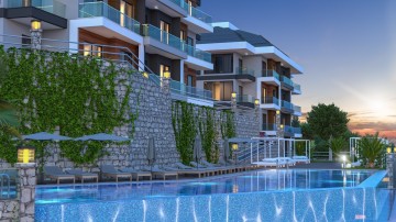 Alanya  Trio Hill Residence By Goldcity'de Satılık 2+1  Lüks Daire