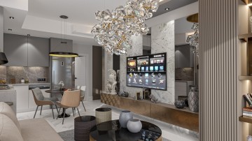 Alanya Elite 9  Yeni Lüks Satılık 1+1 Daire